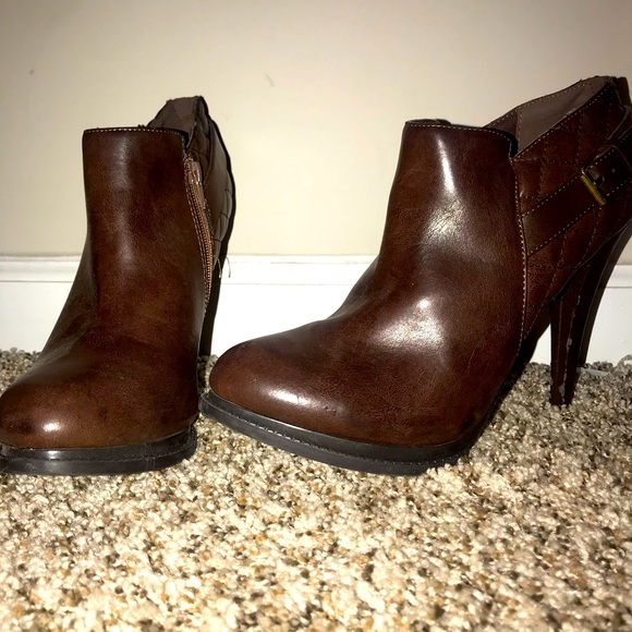 Ankle Boots with Heel (Brown) - Picture 1 of 5